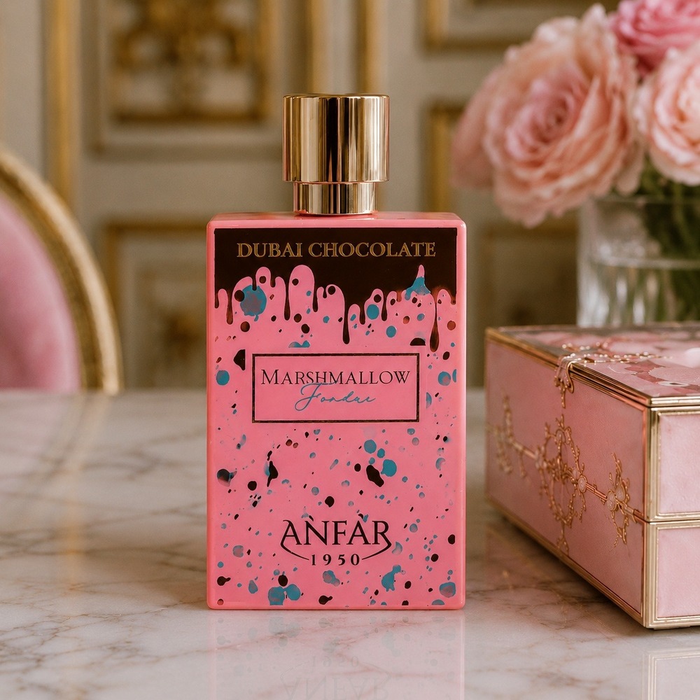 Anfar 1950 Dubai Chocolate Marshmallow Fondue EDP Perfume 100ml Women Sweet Pink